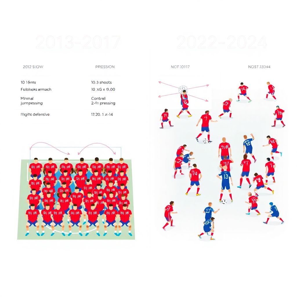 Статистика ЦСКА: путь от классического автобуса к современному прессингу